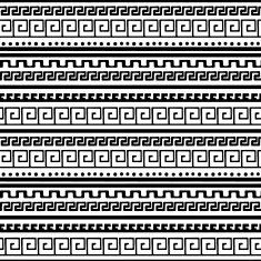 Greece seamless pattern Meander