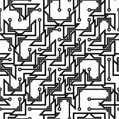 Monochrome seamless abstract pattern
