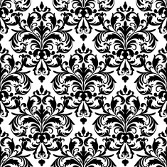 Classical Black and White Seamless Pattern