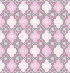 Ornamental floral seamless tiled background