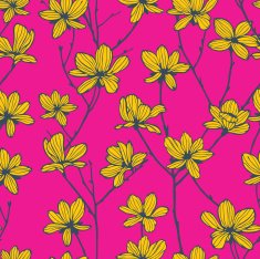 Seamless pattern with flowers lilac N8
