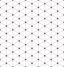 black and white hexagonal grid pattern of slim lines