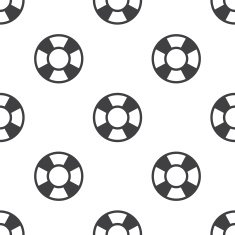 lifebuoy vector seamless pattern