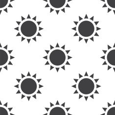 sun vector seamless pattern N2