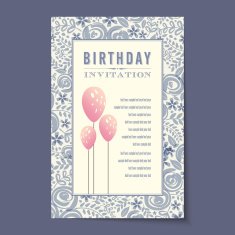 Beautiful vintage invitation cards layouts N43