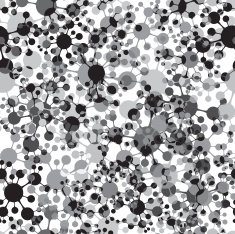 Molecule background seamless pattern