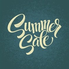 Summer sale Original handwritten calligraphy Grungy background