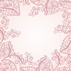 Invitation vintage card with floral elements N8