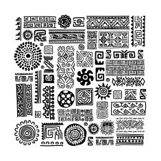 Ethnic handmade ornament for your design N4