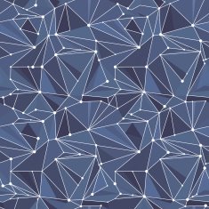 Indigo Geometric Vector Pattern