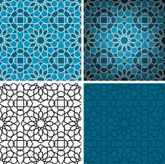 Blue Ceramic Islamic tile