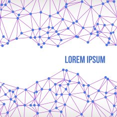 Abstract Technology Background Connected Dots Vector
