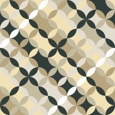 Endless round pattern Based on Traditional Japanese Embroidery