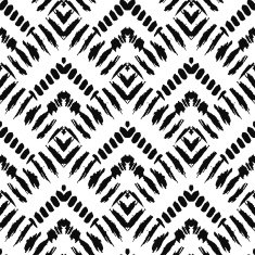 Hand drawn painted seamless pattern Vector illustration N66