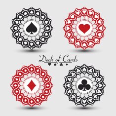 Card Suits in decorative frame