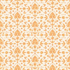 Textured Tulips Damask Seamless Pattern Background