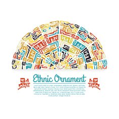 Ornamental element in the ethnic style