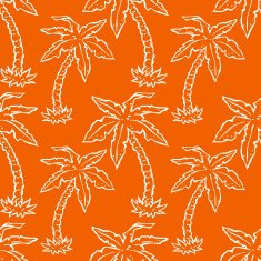 Seamless pattern with coconut palm trees N4