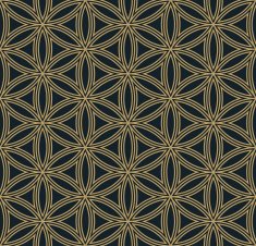 hexagonal floral pattern
