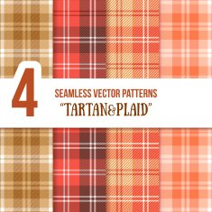 Tartan and Plaid Seamless Vector Pattern Set N2