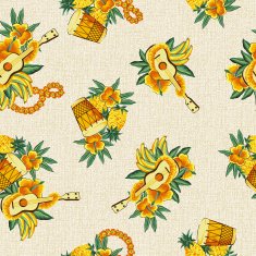 hawaiian print ukulele