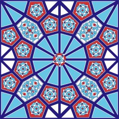 Turkish and Ottoman Empire's era traditional ceramic tiles floral design
