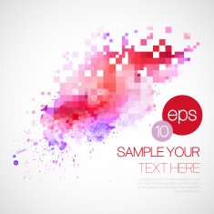 Modern vector background with watercolor blot