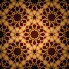 Wooden Islamic tile