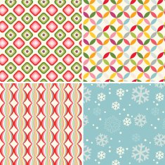 Seamless christmas pattern designs