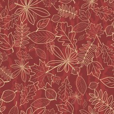 Seamless pattern with autumn leaves N12