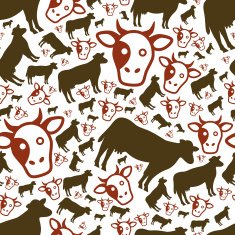 cow seamless pattern
