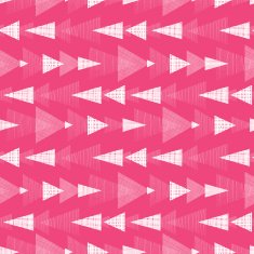 Pink and white ikat triangles stripes seamless pattern background