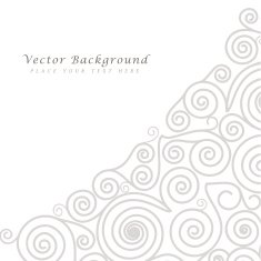 Abstract vector background with curls