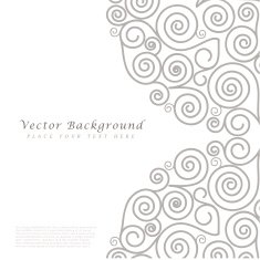 Abstract vector background with curls N2