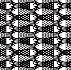 Fishes Seamless pattern N15