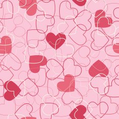 One credit seamless hearts background