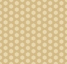 seamless art deco outline pattern of hexagonal shapes