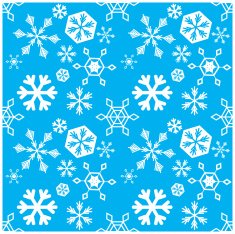 Seamless Snowflake Background ( Vector )