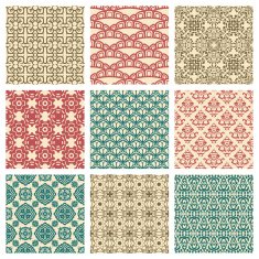 Set of 9 seamless patterns N2