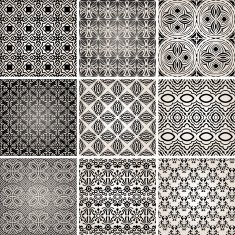 Set of 9 seamless patterns N3