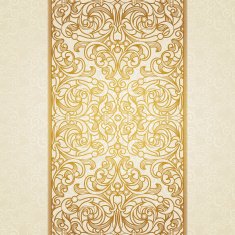 Vector floral border in Victorian style N2