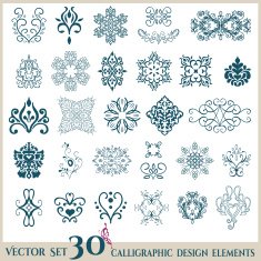 Isolated Abstract Floral pattern