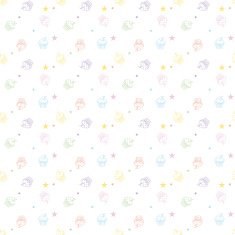 Cakes seamless pattern white colors
