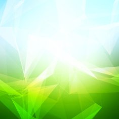 Abstract polygonal summer time low poly bright background