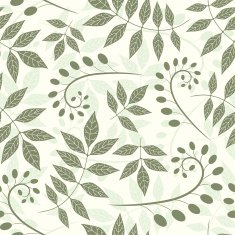 leaves and bulbes in modern style