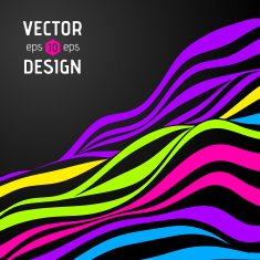 Vector abstract waves background N4
