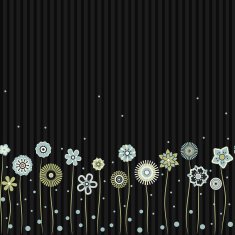 Black line seamless pattern