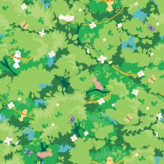Jungle Forest Seamless Pattern Background