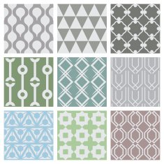 Retro seamless patterns 9 style Vector background