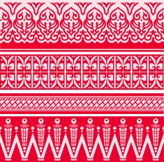 oriental abstract border design N2